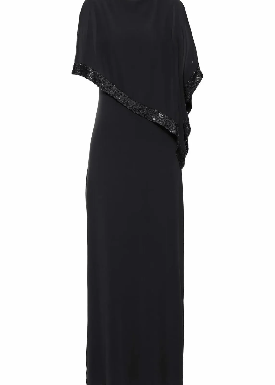 bonprix Festliche Mode|Kleider^Jerseykleid mit Pailletten schwarz
