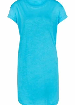 bonprix Kleider|Basics^Jerseykleid mit reiner Bio-Baumwolle karibikblau