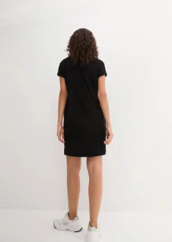 bonprix Bekleidung·Röcke|Bekleidung·Pullover & Strickjacken^Jerseykleid mit reiner Bio-Baumwolle schwarz