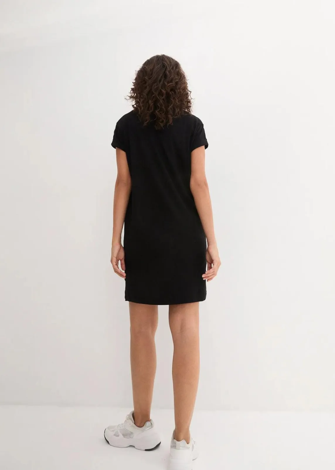 bonprix Bekleidung·Röcke|Bekleidung·Pullover & Strickjacken^Jerseykleid mit reiner Bio-Baumwolle schwarz