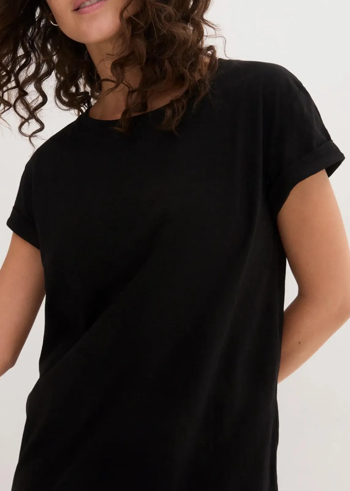 bonprix Bekleidung·Röcke|Bekleidung·Pullover & Strickjacken^Jerseykleid mit reiner Bio-Baumwolle schwarz