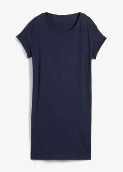 bonprix Kleider|Basics^Jerseykleid mit reiner Bio-Baumwolle dunkelblau