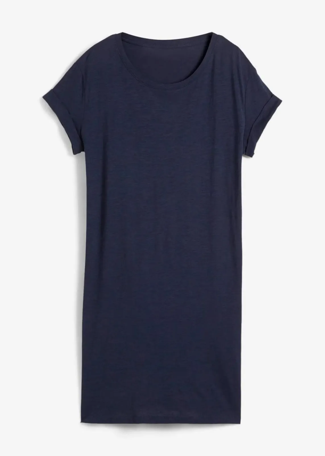 bonprix Kleider|Basics^Jerseykleid mit reiner Bio-Baumwolle dunkelblau