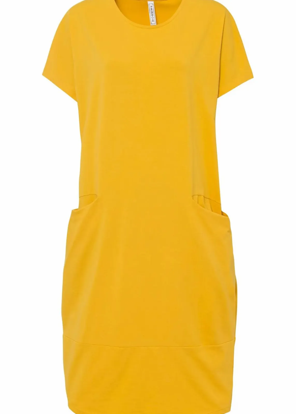 bonprix Kleider|Bekleidung·Pullover & Strickjacken^Jerseykleid mit Taschen safrangelb