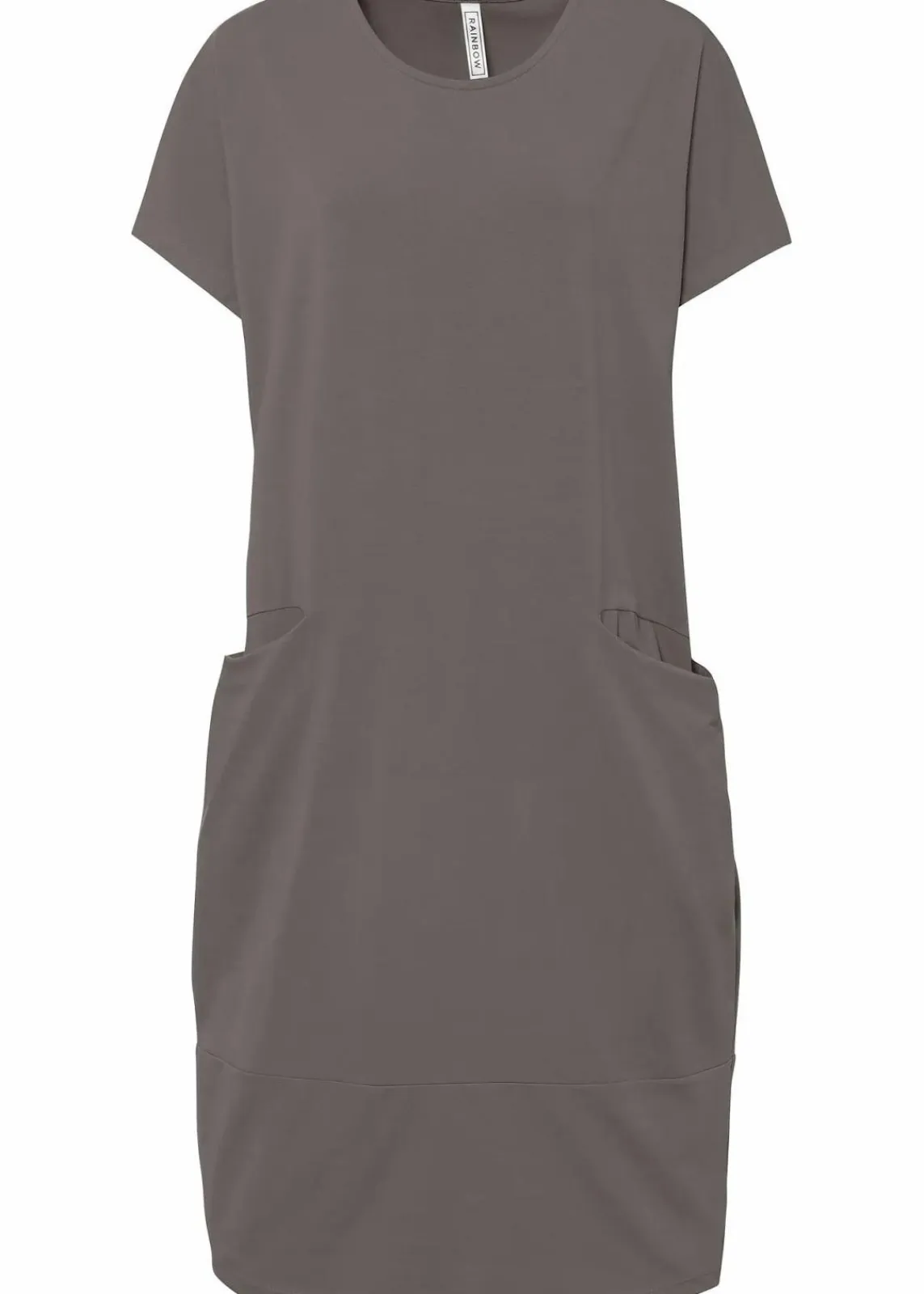bonprix Bekleidung·Pullover & Strickjacken|Kleider^Jerseykleid mit Taschen grau