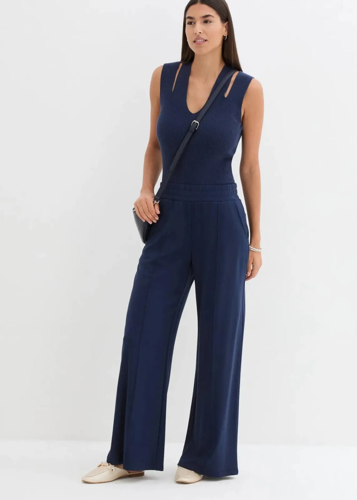 bonprix Hosen|Bekleidung·Kleider^Jersey-Marlene dunkelblau