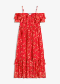 bonprix Nachhaltigere Materialien|Kleider^Jersey-Mesh-kleid erdbeere floral