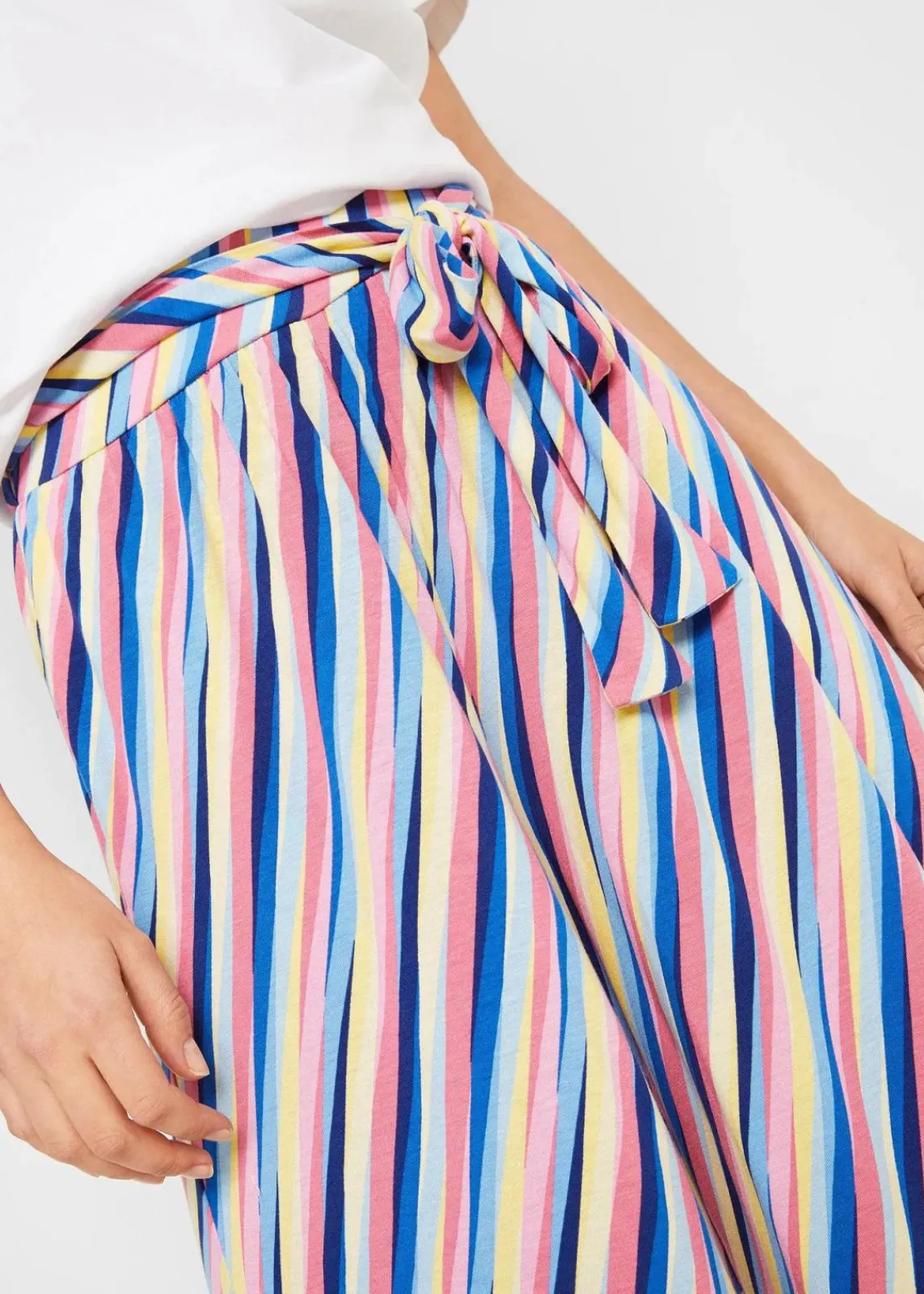 bonprix Bekleidung·Kleider^Jersey-Palazzohose aus softem Viskose-Mix bunt gestreift