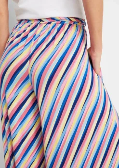 bonprix Bekleidung·Kleider^Jersey-Palazzohose aus softem Viskose-Mix bunt gestreift