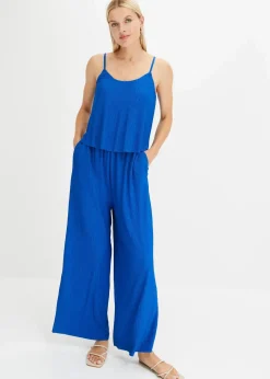 bonprix Bekleidung·Homewear|Jumpsuits^Jerseyplisee-Jumpsuit arktikblau
