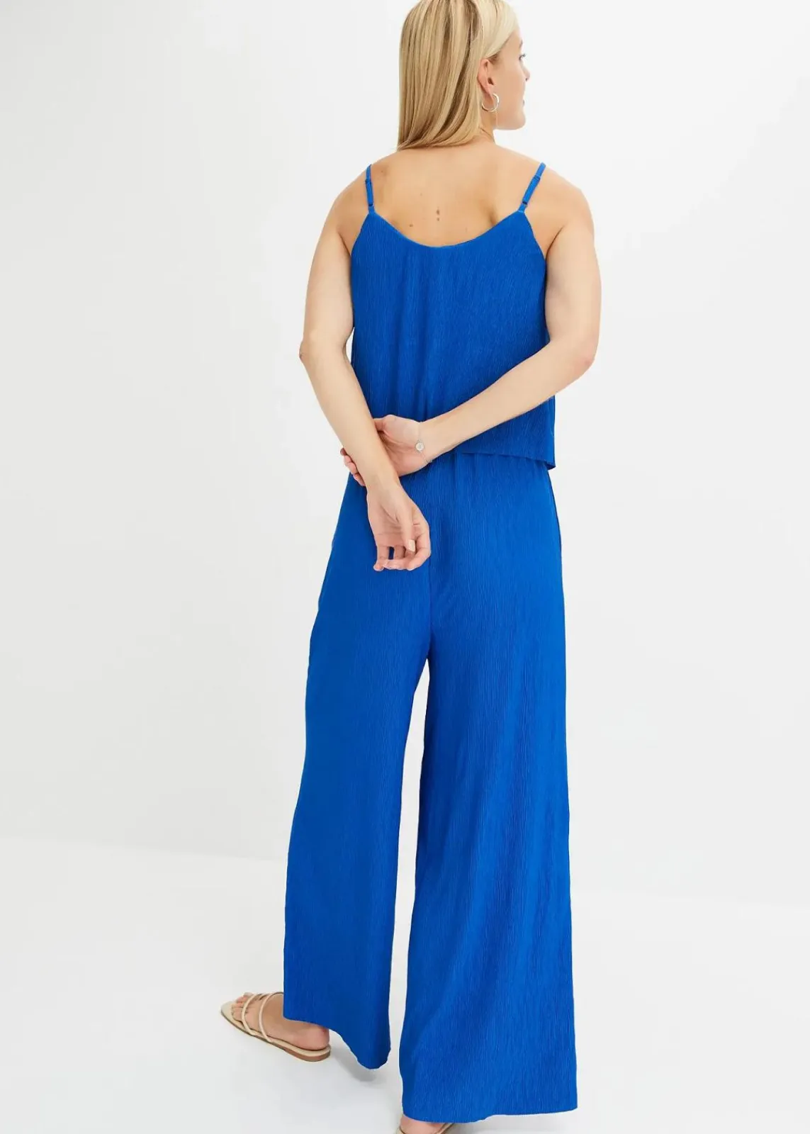 bonprix Bekleidung·Homewear|Jumpsuits^Jerseyplisee-Jumpsuit arktikblau