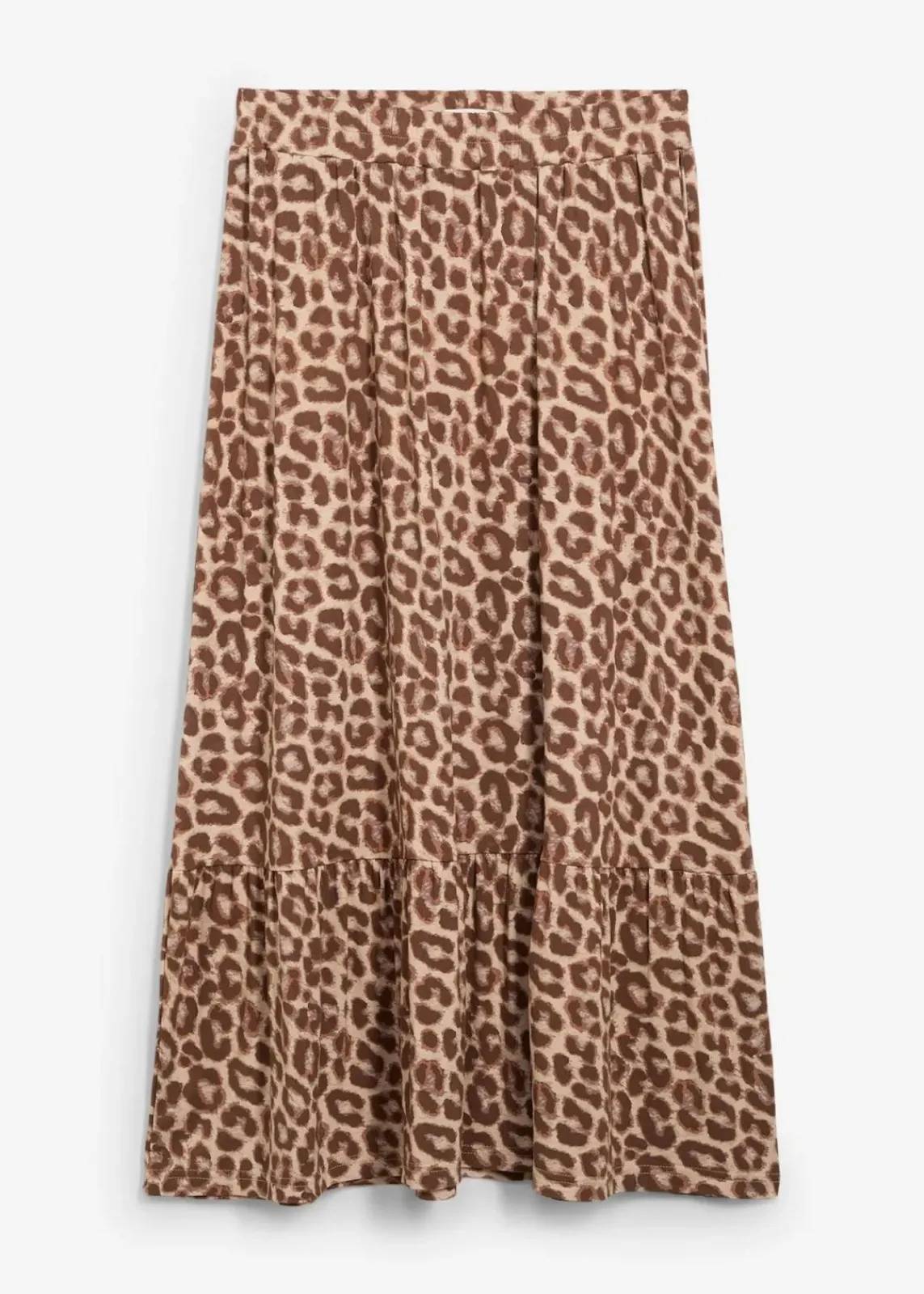 bonprix Bekleidung·Sportbekleidung|Röcke^Jersey-Rock aus Viskose-Mix beige leo bedruckt