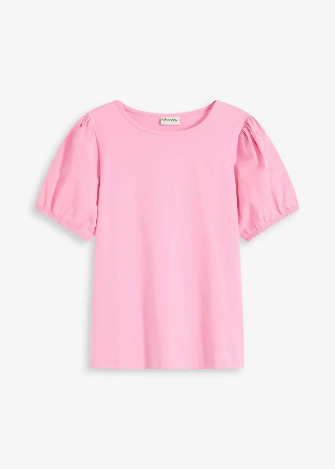 bonprix Shirts & Tops^Jerseyshirt mit Ärmeln aus Baumwollpopeline rosa