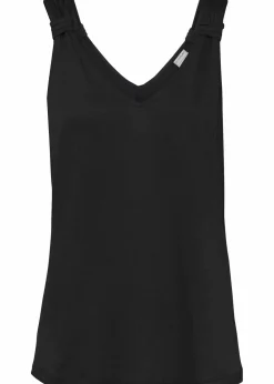 bonprix Shirts & Tops^Jersey-Top aus reiner Viskose schwarz