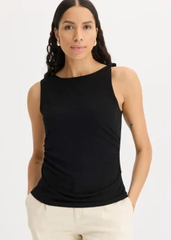bonprix Shirts & Tops^Jerseytop mit Twist schwarz