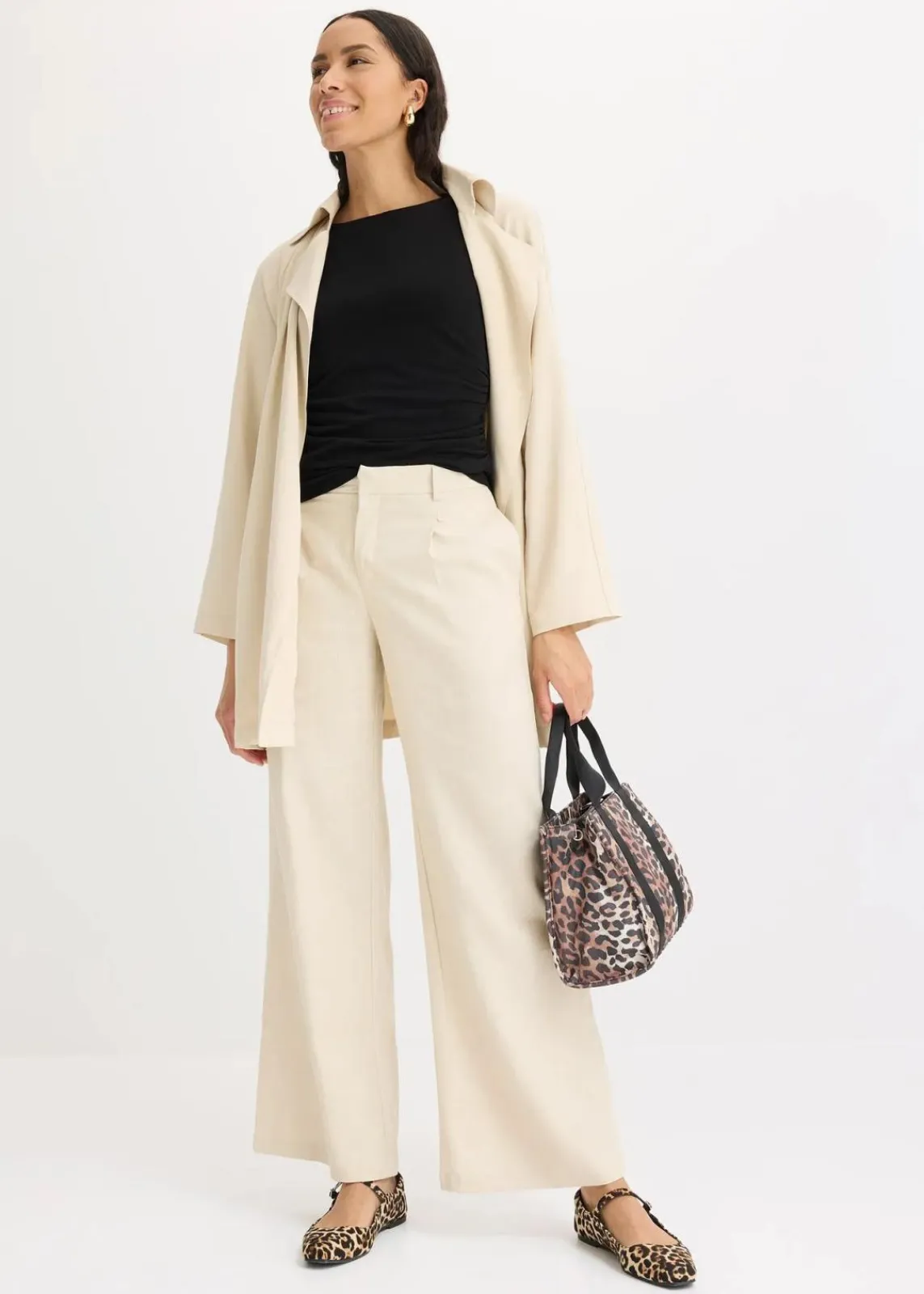 bonprix Shirts & Tops^Jerseytop mit Twist schwarz