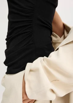 bonprix Shirts & Tops^Jerseytop mit Twist schwarz