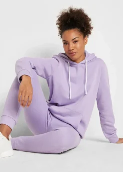 bonprix Bekleidung·Blusen & Tuniken|Bekleidung·Kleider^Jogginganzug mit Baumwolle (2-tlg.Set) flieder