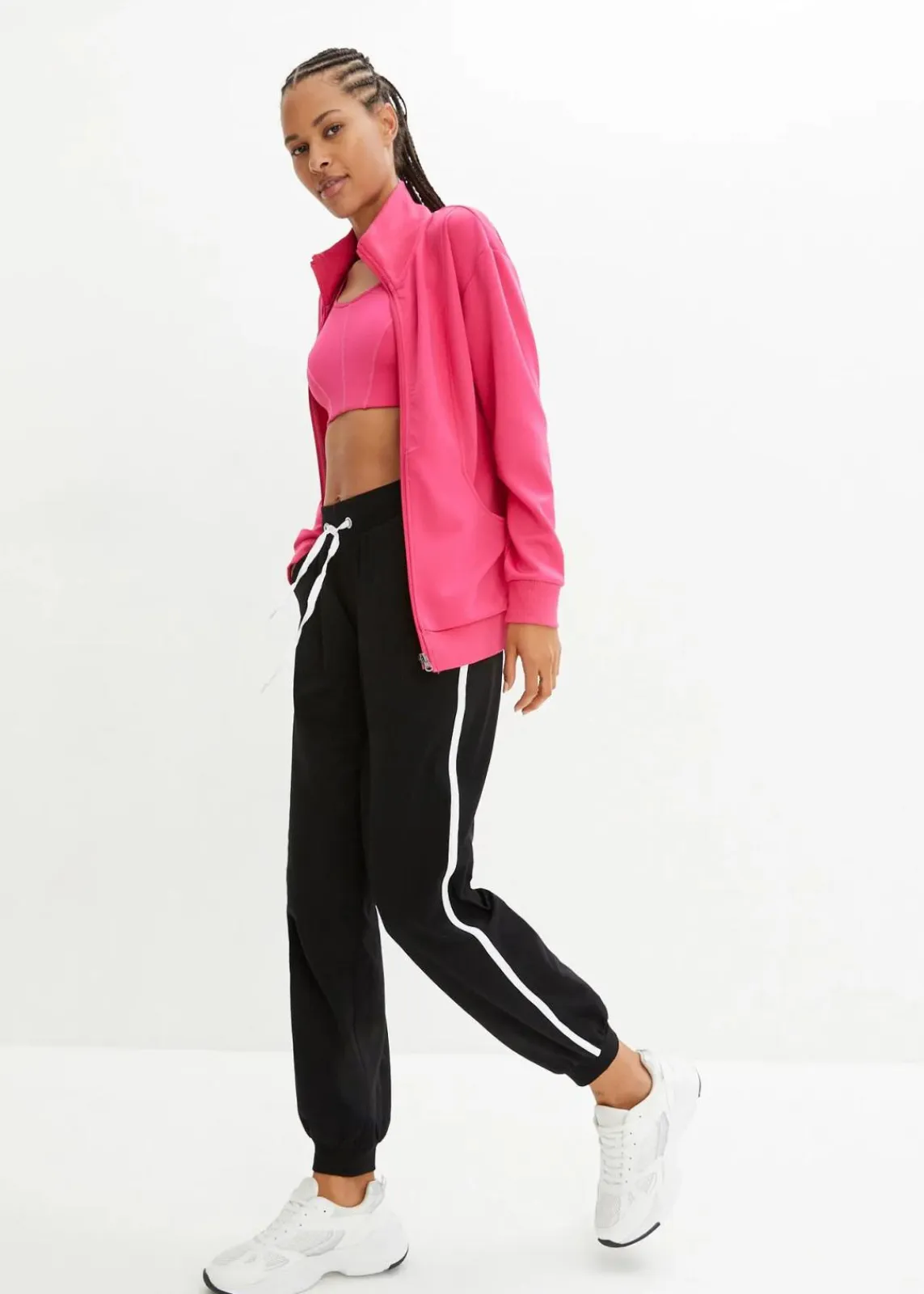 bonprix Bekleidung·Blusen & Tuniken|Bekleidung·Kleider^Jogginghose aus Baumwolle schwarz