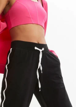 bonprix Bekleidung·Blusen & Tuniken|Bekleidung·Kleider^Jogginghose aus Baumwolle schwarz
