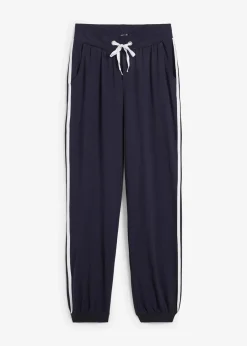 bonprix Hosen|Sweat^Jogginghose aus Baumwolle dunkelblau