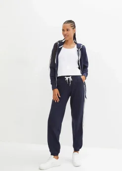 bonprix Hosen|Sweat^Jogginghose aus Baumwolle dunkelblau