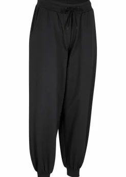 bonprix Sweat|Basics^Jogginghose mit elastischem Bund schwarz