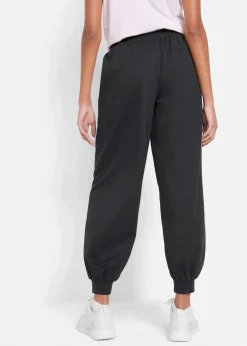 bonprix Sweat|Basics^Jogginghose mit elastischem Bund schwarz