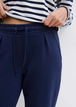 bonprix Hosen|Sweat^Jogginghose mit elastischem Bund dunkelblau