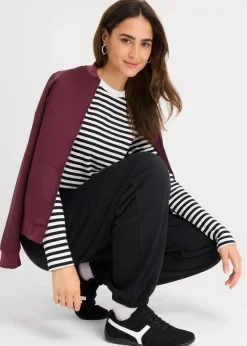 bonprix Nachhaltigere Materialien|Hosen^Jogginghose mit hohem Bund schwarz
