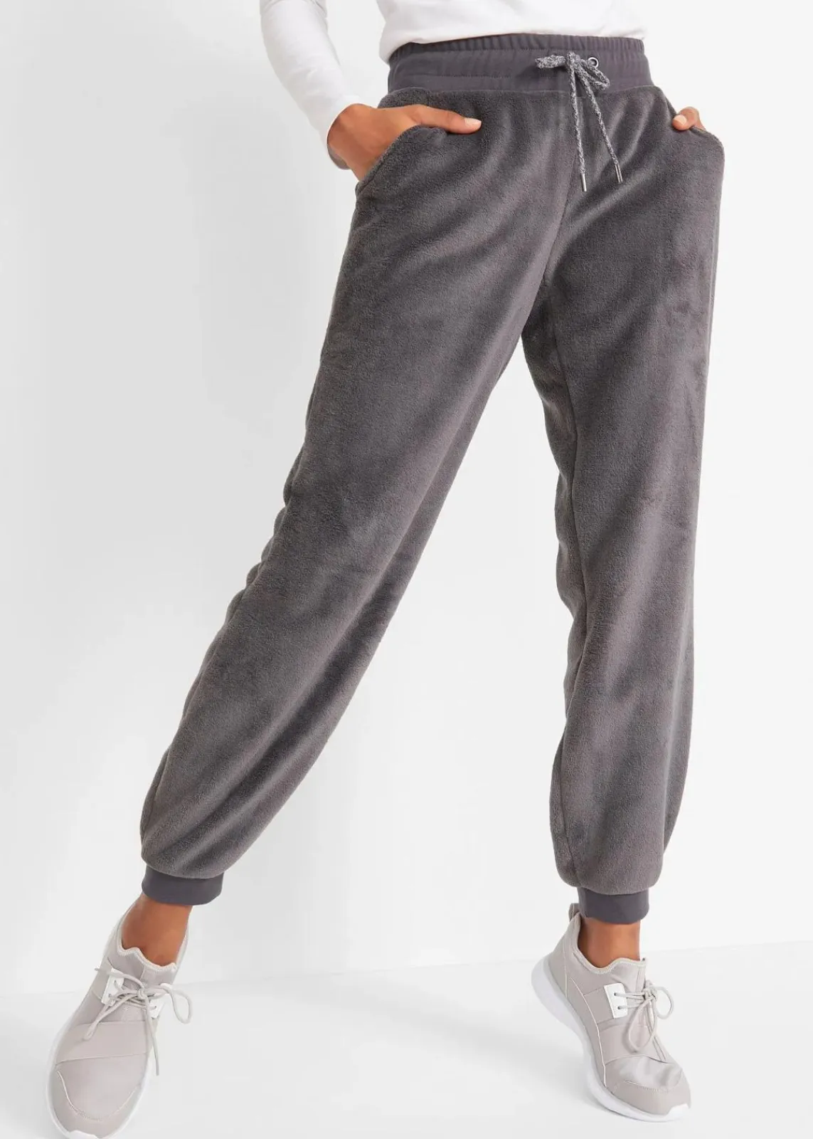 bonprix Bekleidung·Blusen & Tuniken|Bekleidung·Kleider^Jogginghose mit Komfortbund schiefergrau