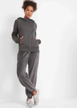 bonprix Bekleidung·Blusen & Tuniken|Bekleidung·Kleider^Jogginghose mit Komfortbund schiefergrau