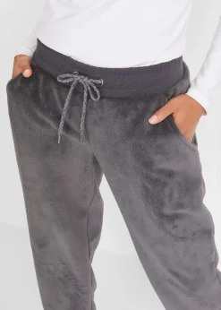 bonprix Bekleidung·Blusen & Tuniken|Bekleidung·Kleider^Jogginghose mit Komfortbund schiefergrau