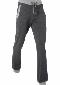 bonprix Bekleidung·Blusen & Tuniken|Bekleidung·Kleider^Jogginghose mit Kontrastbündchen schwarz meliert