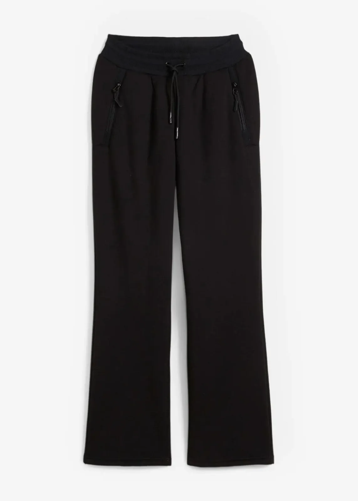 bonprix Bekleidung·Blusen & Tuniken|Bekleidung·Kleider^Jogginghose mit Teddyfleece-Futter, weit geschnitten schwarz