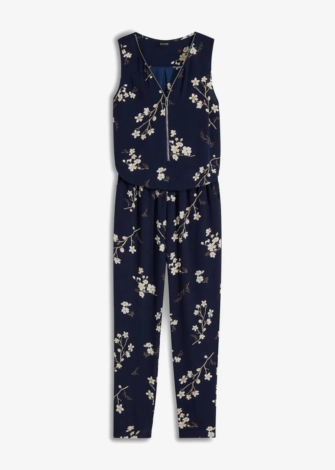 bonprix Jumpsuits^Jumpsuit dunkelblau bedruckt