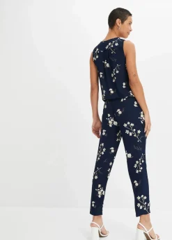 bonprix Jumpsuits^Jumpsuit dunkelblau bedruckt