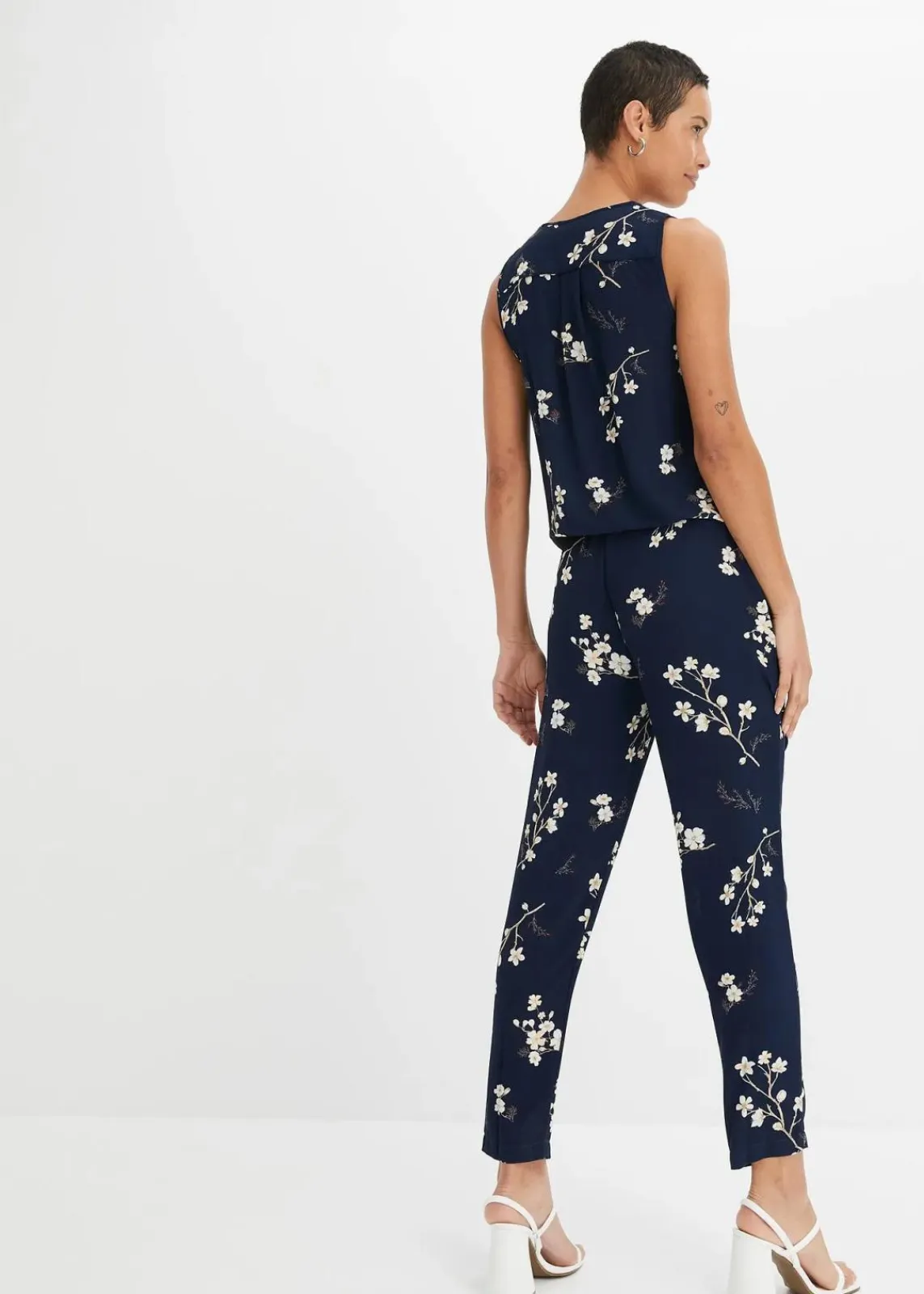 bonprix Jumpsuits^Jumpsuit dunkelblau bedruckt