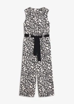 bonprix Bekleidung·Homewear|Jumpsuits^Jumpsuit schwarz/natur bedruckt