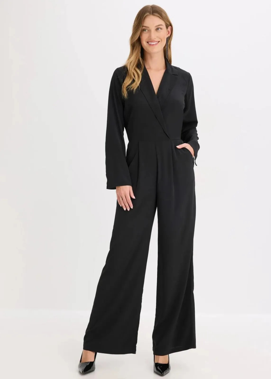 bonprix Bekleidung·Homewear|Nachhaltigere Materialien^Jumpsuit schwarz