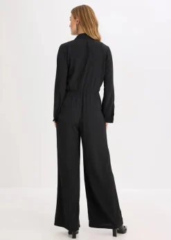 bonprix Bekleidung·Homewear|Nachhaltigere Materialien^Jumpsuit schwarz