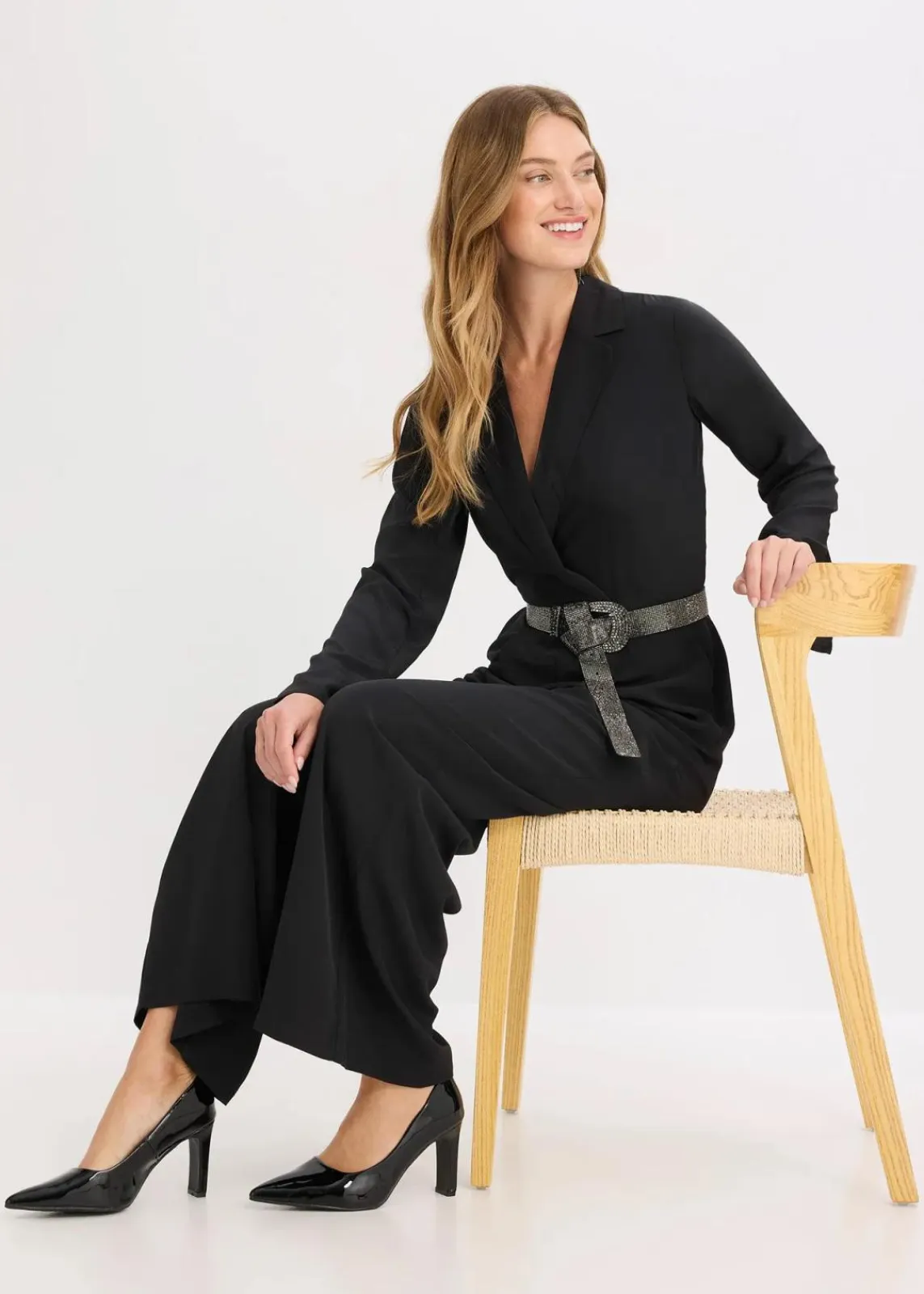 bonprix Bekleidung·Homewear|Nachhaltigere Materialien^Jumpsuit schwarz
