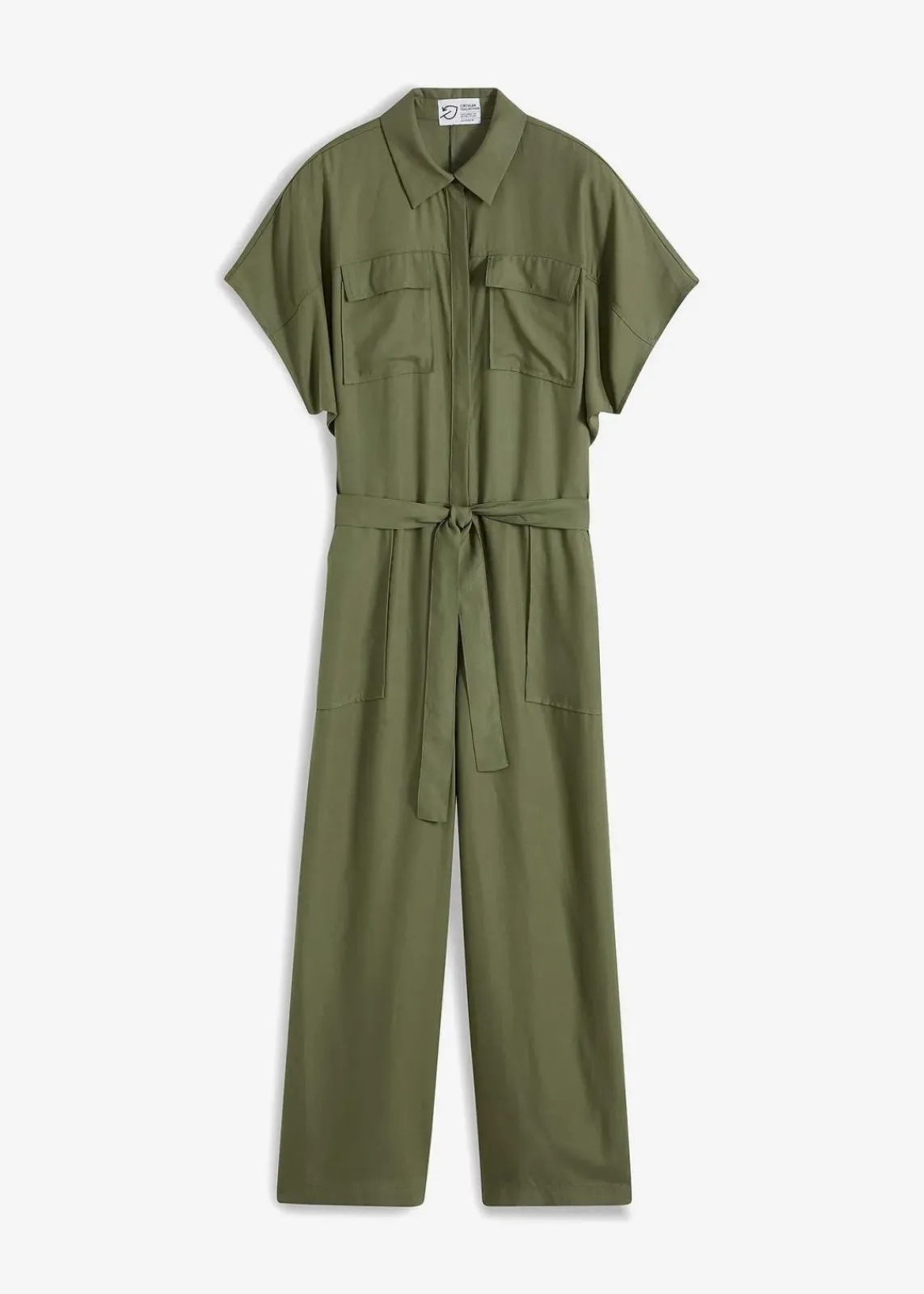 bonprix Jumpsuits|Nachhaltigere Materialien^Jumpsuit aus fließendem Lyocell oliv