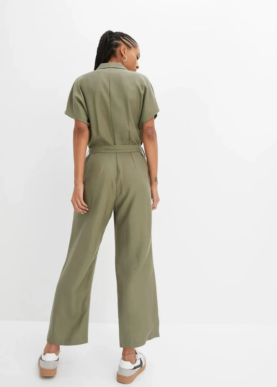 bonprix Jumpsuits|Nachhaltigere Materialien^Jumpsuit aus fließendem Lyocell oliv