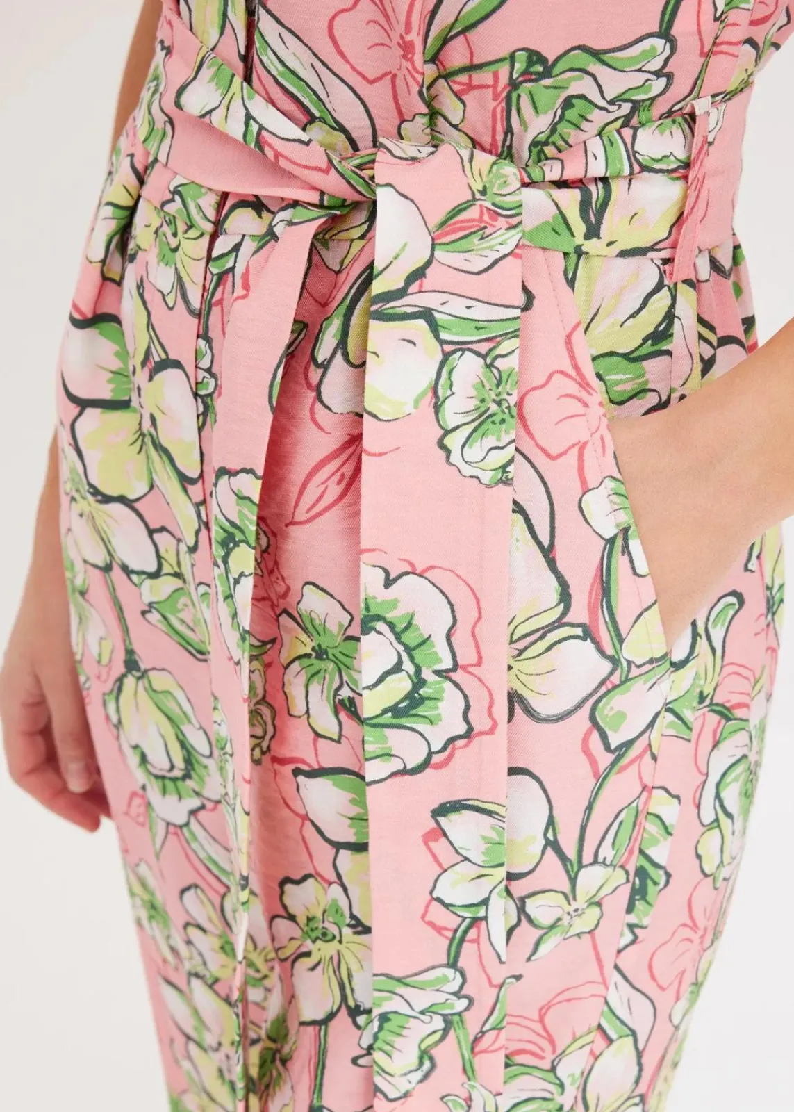 bonprix Jumpsuits|Bekleidung·Homewear^Jumpsuit aus fließendem Viskose-Mix softrosa bedruckt