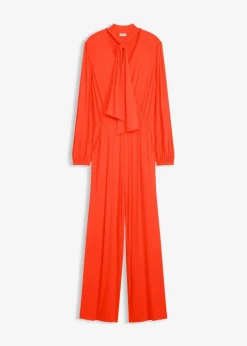 bonprix Bekleidung·Homewear|Jumpsuits^Jumpsuit aus fließendem Viskose-Mix rot