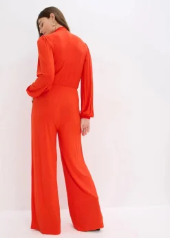 bonprix Bekleidung·Homewear|Jumpsuits^Jumpsuit aus fließendem Viskose-Mix rot