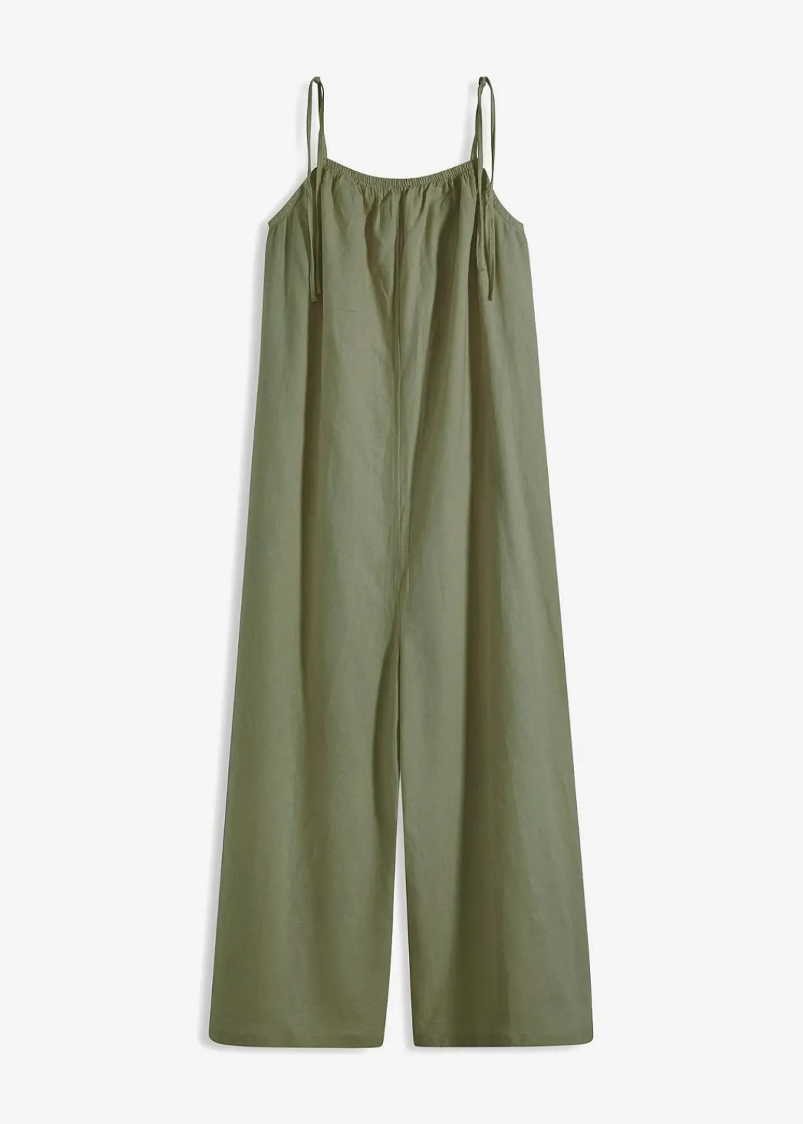 bonprix Nachhaltigere Materialien|Jumpsuits^Jumpsuit aus leichtem Leinen-Viskose-Mix oliv