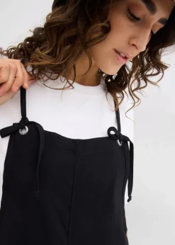 bonprix Nachhaltigere Materialien|Jumpsuits^Jumpsuit aus softer Viskose schwarz