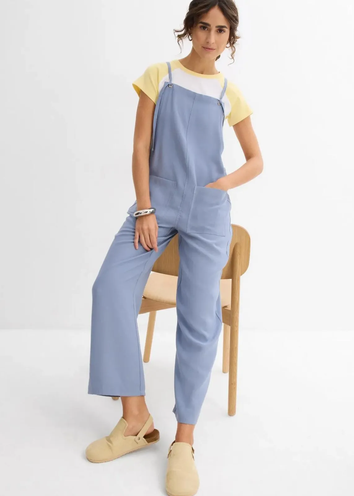 bonprix Bekleidung·Homewear|Jumpsuits^Jumpsuit aus softer Viskose rauchblau